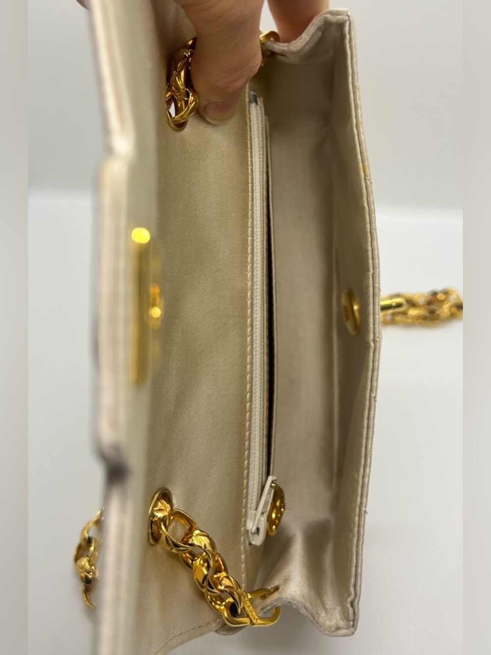 CHANEL Vintage Mini Diana Satin Flap Bag - Picture 12 of 15